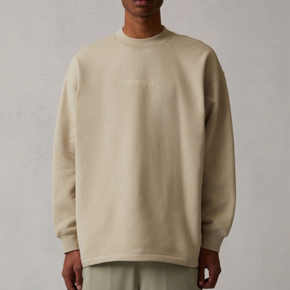 NWT Essentials (Fear of God) Relaxed Crewneck | Wheat - Picture 1 of 7